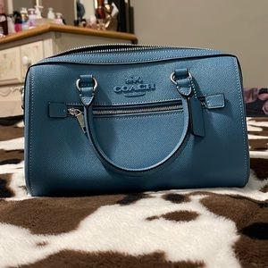NWOT Coach Rowan Satchel in Pacific Blue👜